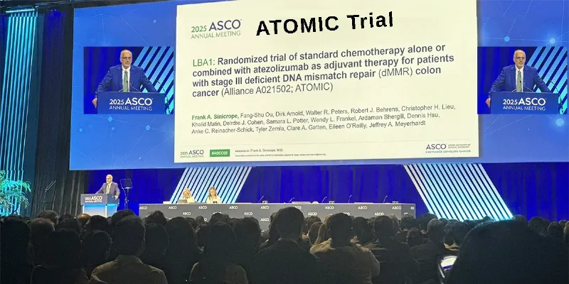 ATOMIC Trial: Atezolizumab Combo Halves Recurrence in Stage III dMMR Colon Cancer
